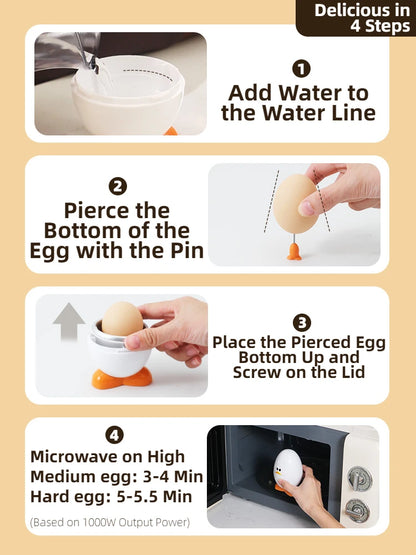 Eggy Express: Microwave Egg Boiler for Perfect Eggs Every Time