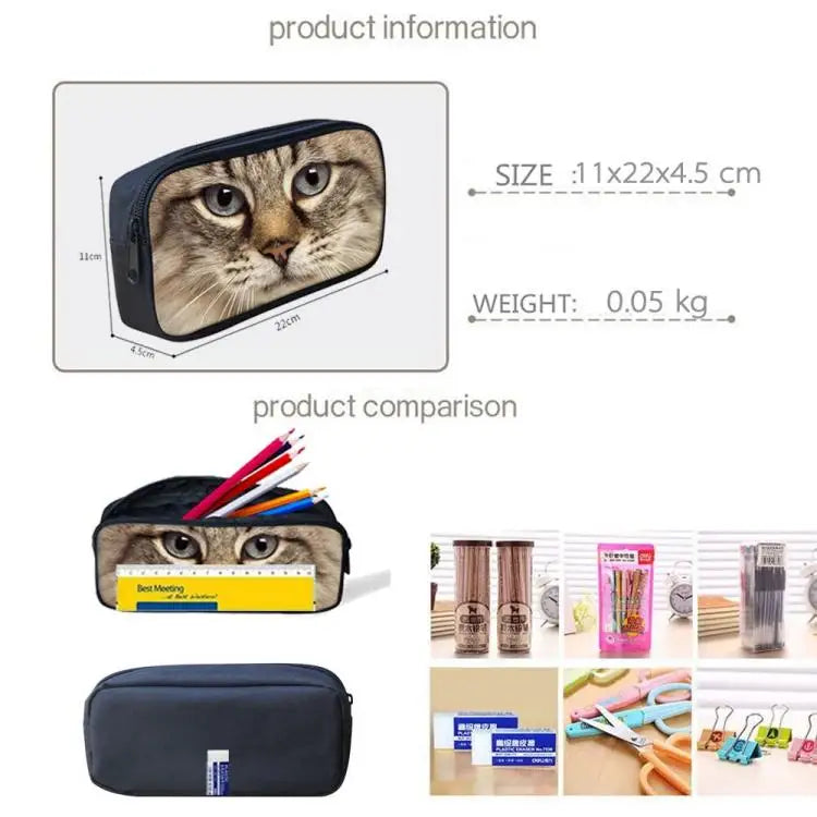 Cartoon Trendy Harajuku Funny box 3pcs/Set Backpack 3D Print School Student Bookbag Travel Laptop Daypack Lunch Bags Pencil Case