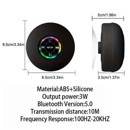 Portable Wireless Bluetooth Speaker LED IPX4