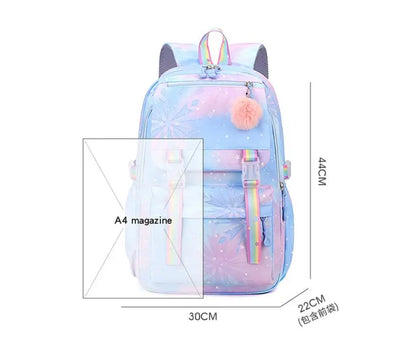 Lilo And Stitch Large capacity Waterproof Backpack for School Kawaii Anime cosplay bag Travel Bag School Student Girl Gift